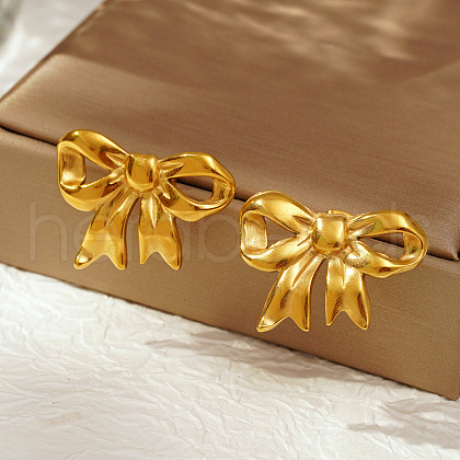 Stylish Stainless Steel Butterfly Stud Earrings for Women's Daily Wear TX7478-1