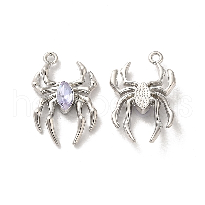 Glass Spider Pendant PALLOY-K001-067P-04-1