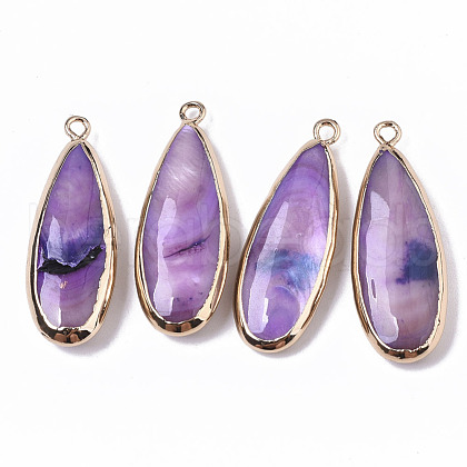 Natural Freshwater Shell Pendants X-SHEL-R047-03C-1