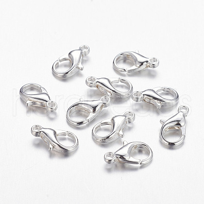 Zinc Alloy Lobster Claw Clasps PALLOY-R042-303-S-NF-1