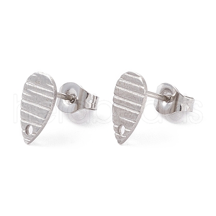 304 Stainless Steel Stud Earring Findings STAS-L216-43P-1