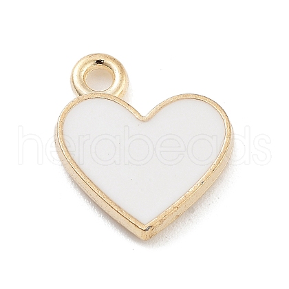 Light Gold Plated Alloy Enamel Charms ENAM-M219-06KCG-03-1