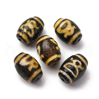 Tibetan Style dZi Beads TDZI-NH0001-E02-01E-1