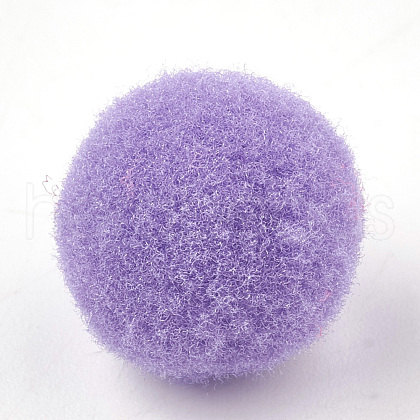 DIY Doll Craft Pom Pom Polyester Pom Pom Balls AJEW-Q137-25mm-06-1