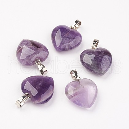 Natural Amethyst Pendants X-G-G956-B03-FF-1