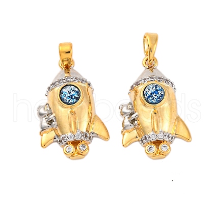 Brass Resin Pendants KK-V009-03G-1