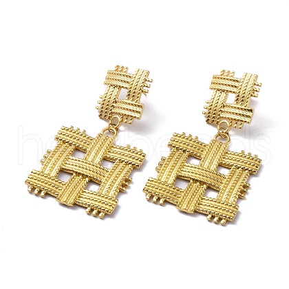 304 Stainless Steel Stud Earrings EJEW-M250-02B-G-1