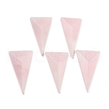 Natural Rose Quartz Pendants G-Q006-08D-1