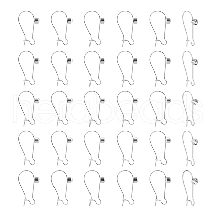 Unicraftale 30Pcs 304 Stainless Steel Hoop Earrings Findings STAS-UN0049-86-1