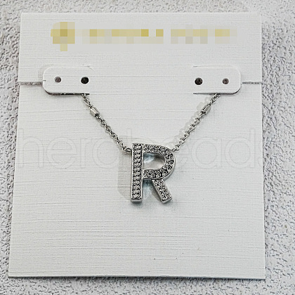 Brass Initial Pendant Necklaces for Women FS-WG8E27F-44-1