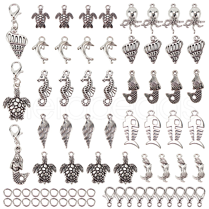 SUNNYCLUE DIY Ocean Themed Pendant Making Kits DIY-SC0014-20-1