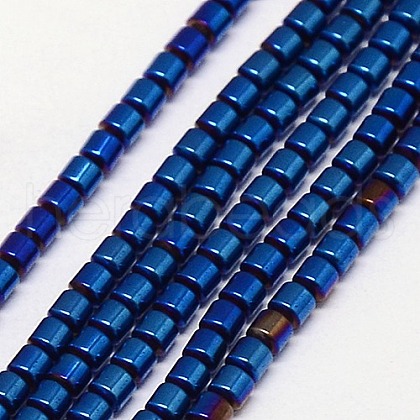 Electroplate Non-magnetic Synthetic Hematite Beads Strands G-J163-2x2mm-03-1