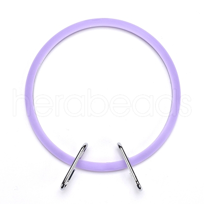 Ring Embroidery Plastic Hoops TOOL-WH0029-05B-1