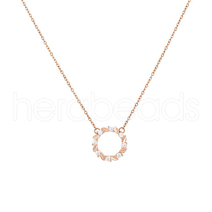 Ring Cubic Zirconia Pendant Necklaces WC6264-1