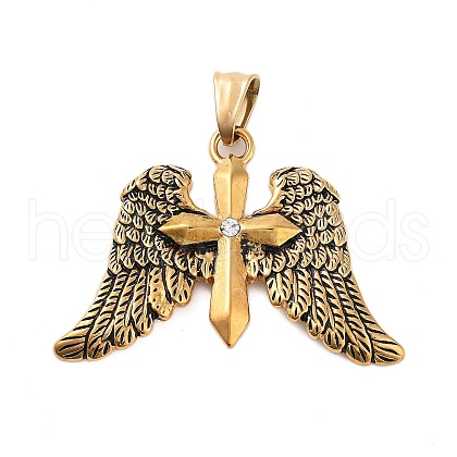 304 Stainless Steel Pendants STAS-S143-08B-1