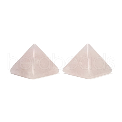 Natural Rose Quartz Orgonite Pyramid Display Decorations G-C186-07M-1