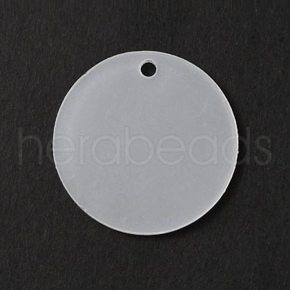 Transparent Acrylic Pendants TACR-WH0001-69-1