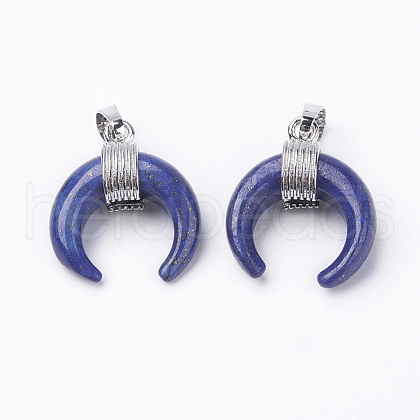 Natural Dyed Lapis Lazuli Pendants G-E425-03P-1