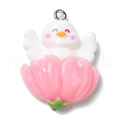 Cute Opaque Resin Pendants RESI-L038-07P-05-1
