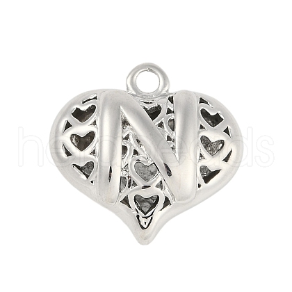 Hollow Brass Pendants for Valentine's Day KK-M289-03N-P-1