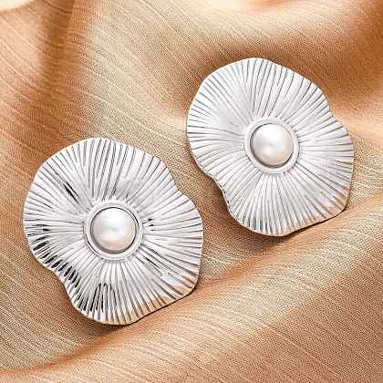 304 Stainless Steel Stud Earrings EJEW-B108-10P-1