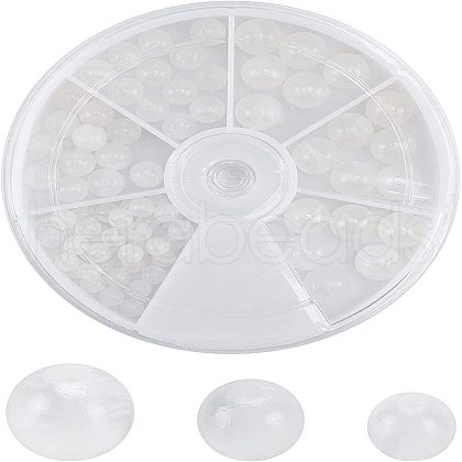 CHGCRAFT 82Pcs 3 Sizes Natural Selenite Beads Strands G-CA0001-02-1