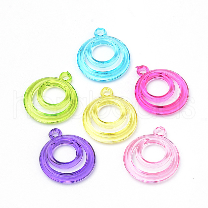 Transparent Acrylic Pendants X-TACR-S144-50-1
