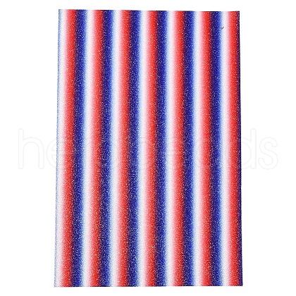 Stripe Pattern PU Leather Fabric AJEW-WH0149B-12-1