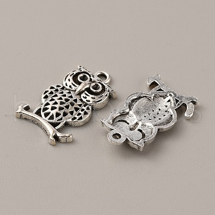 Tibetan Style Alloy Pendant Rhinestone Settings FIND-CJC0016-16C-1