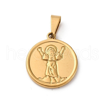 201 Stainless Steel Pendants STAS-C130-05G-1