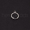 Brass Clip-on Hoop Earring Findings KK-WH0047-02A-1