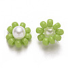 Glass Seed Beads Charms FIND-R086-05E-2