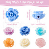 Cheriswelry 60Pcs 6 Colors Rose Shell Beads BSHE-CW0001-01-2