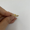 Brass Micro Pave Clear Cubic Zirconia Finger Rings FS-WGE303B-02-1