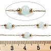 Handmade Round Dyed Natural Malaysia Jade Beaded Chains CHS-P019-08G-B-2