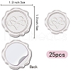 CRASPIRE 25Pcs Adhesive Wax Seal Stickers DIY-CP0009-11B-06-2