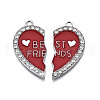 Alloy Enamel Split Pendant ENAM-S130-25D-2