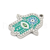 304 Stainless Steel Rhinestone Pendants STAS-U007-11B-P-2