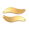 201 Stainless Steel Connector Charms STAS-P320-06G-1