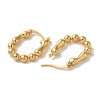 Rack Plating Brass Hoop Earrings for Women EJEW-L224-76G-2