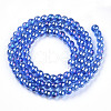Electroplate Transparent Glass Beads Strands GLAA-T032-T4mm-AB04-3