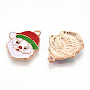 Christmas Theme Alloy Enamel Pendants ENAM-N056-403G-2