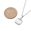 Brass Micro Pave Cubic Zirconia Pendant Necklaces NJEW-JN04690-01-3