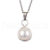 Mother's Day Jewellery Pearl Pendant Necklaces NJEW-JN04872-1