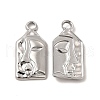 Non-Tarnish 304 Stainless Steel Pendants STAS-I671-15P-1