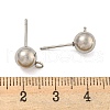 Non-Tarnish 304 Stainless Steel Stud Earring Findings STAS-O004-10E-P-3