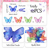 10Pcs 5 Colors Epoxy Resin Flower Print Big Pendants RESI-TA0002-58-10