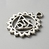 Chakra Zinc Tibetan Style Alloy Pendants FIND-WH0137-05E-AS-2