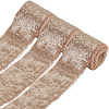 4.5M Single Face Hot Stamping Polyester Frayed Ribbon OCOR-WH20003-08B-1