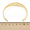 Hollow Out 304 Stainless Steel Cuff Bangles for Women BJEW-Z097-03G-5